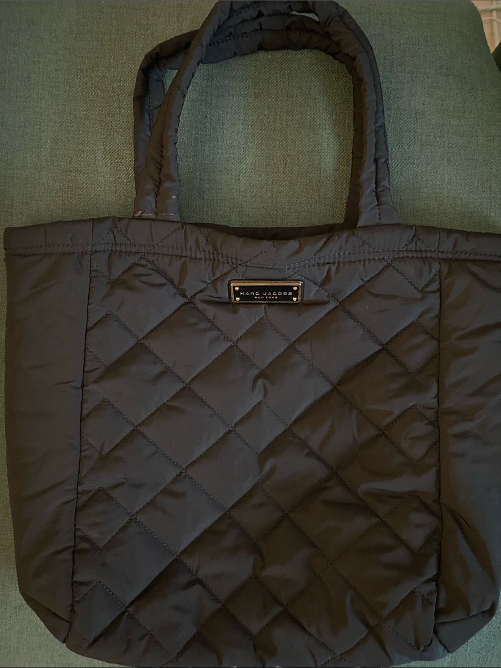 Marc Jacobs Quilted Black Nylon Tote